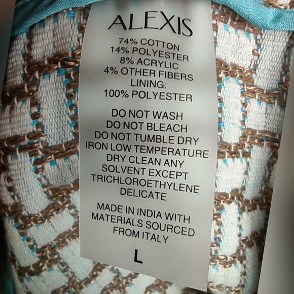 ALEXIS  Medalia Tweed Minidress - French Tweed Size Large - Picture 15 of 15